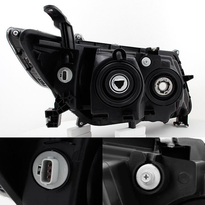 Fit 20112015 Honda Odyssey Black Headlights Lamps Replacement 11 12 13